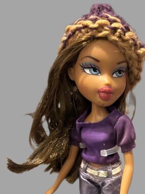 Bratz Purple and Brown Hair Yasmin Doll redress